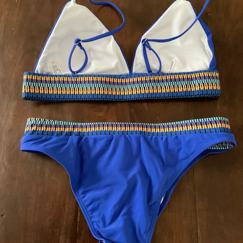 SHEIN Royal Blue and Bikini Set New size Large - Picture 4 of 5